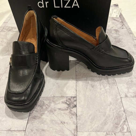dr LIZA loafer pump - BLACK - Size 5 - NIB celebrity manual osteopath PRISCILLA - Picture 7 of 8